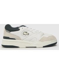 Lacoste - Lineshot Trainers In White & Green - Lyst