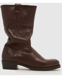 schuh - Dublin Leather Slouch Boots - Lyst