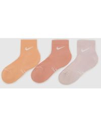 Nike - Everyday Ankle Socks 3 Pack - Lyst