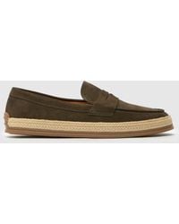 schuh - Rin Suede Espadrille Loafer Shoes - Lyst