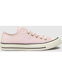 Converse - All Star Ox Festival Florals Trainers In White & Pink - Lyst