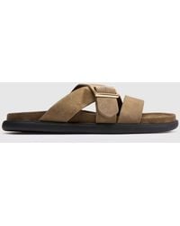 schuh - Tear Suede Footbed Sandals - Lyst