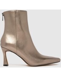 schuh - Bambi Leather Point Heel Boots - Lyst
