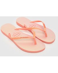 Havaianas - Slim Glitter Iridescent Sandals In - Lyst