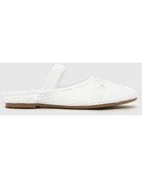 schuh - Linnet Backless Mesh Ballerina Flats - Lyst