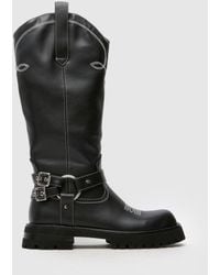 SIMMI - Galveston Biker Boots - Lyst