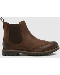 Schuh - Damian Brogue Boots In - Lyst