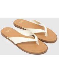 schuh - Thailand Leather Toe Post Sandals - Lyst