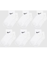 Nike - Everyday Ankle Socks 6 Pack - Lyst