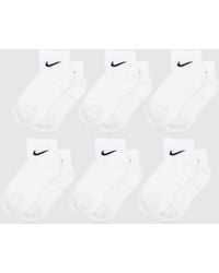 Nike - Everyday Ankle Socks 6 Pack - Lyst