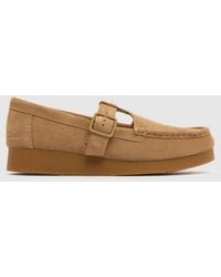 Clarks - Wallabee Evo Bar Flats - Lyst