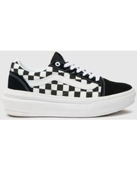Vans - Comfycush Old Skool Overt Trainers In Black & White Check - Lyst
