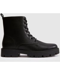 schuh - Ashleigh Chunky Lace Up Boots - Lyst