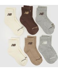 New Balance - Everyday Ankle Sock 6 Pk - Lyst
