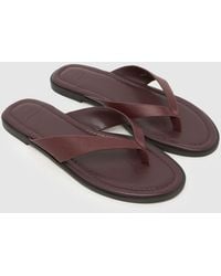 schuh - Thailand Leather Toe Post Sandals - Lyst
