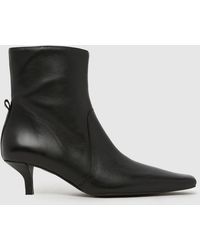 schuh - Bowden Leather Heeled Boots - Lyst
