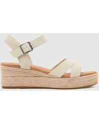 TOMS - Audrey Wedge Sandals In - Lyst