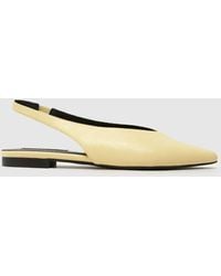 schuh - Lace Point Slingback Flats - Lyst