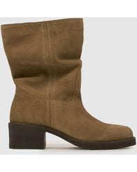schuh - Dakota Slouch Suede Boots - Lyst