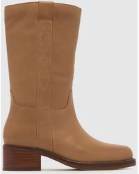 schuh - Delany Leather Calf Boots - Lyst