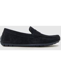 schuh - Rust Suede Driver Shoes - Lyst