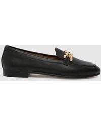 Schuh - Lyon Chain Leather Loafer Flat Shoes In - Lyst