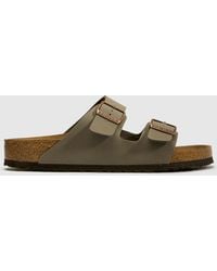 Birkenstock - Arizona Khaki Sandals, Size: 6 (Eu 40) - Lyst