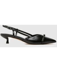 schuh - Sybill Buckle Kitten Low Heels - Lyst