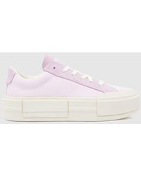 Converse Ladies All Star Coral Craft Pu Ox Trainers in White Lyst UK