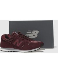 new balance burgundy 373 v1 shimmer trainers