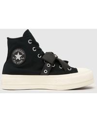 Converse - All Star Lift Hi Bow Stud Trainers - Lyst