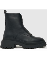Schuh - Abigail Front Zip Chunky Boots In - Lyst