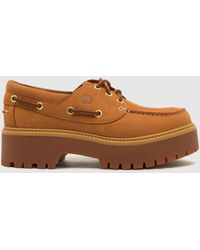 Timberland - Stone Street Boat Flat Shoes In - Lyst