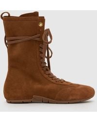 schuh - Morg Suede Boxing Boot Trainers - Lyst