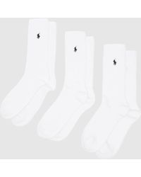 Polo Ralph Lauren - Crew Sock 3 Pack - Lyst
