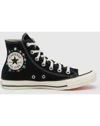 Converse - All Star Hi Little Florals Trainers In - Lyst