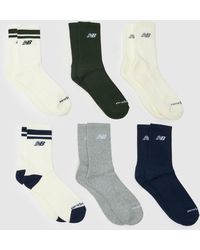 New Balance - Mid Calf Sock 6 Pack - Lyst