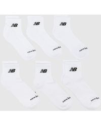 New Balance - Ankle Socks 6 Pack - Lyst