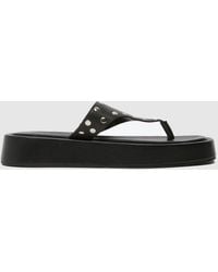 schuh - Toryn Platform Toe Post Sandals - Lyst