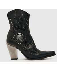 New Rock - Heeled Western Boots - Lyst