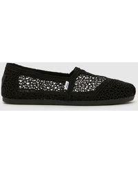 TOMS - Alpargata Classic Crochet Flats - Lyst