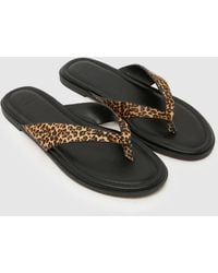 schuh - Thailand Leather Toe Post Sandals - Lyst