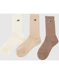 New Balance - Kids Logo Knit Sock 3 Pack - Lyst