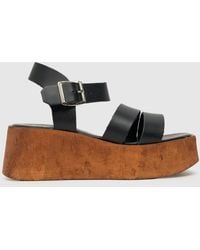 schuh - Viola Cork Wedge Sandals - Lyst