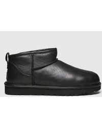 UGG - Classic Ultra Mini Leather Boots In - Lyst
