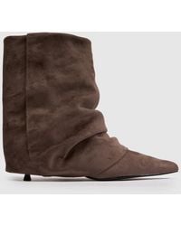 SIMMI - Dixee Ruched Boots - Lyst