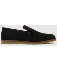 schuh - Risk Suede Loafer Shoes - Lyst