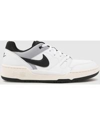 Nike - Full Force Lo Trainers In White & Black - Lyst