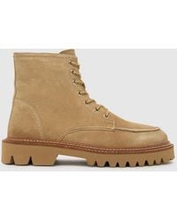 schuh - Corrine Suede Moc Toe Boots - Lyst