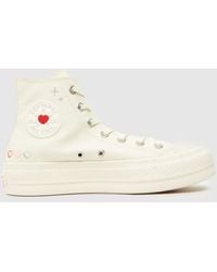 Converse - All Star Lift Hi Y2k Heart Trainers In - Lyst